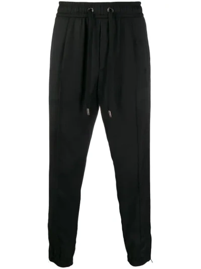 Dolce & Gabbana Elastic Waist Cropped Trousers In Black