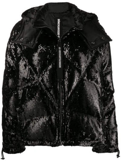 As65 Puffer Jacket In Black