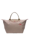 Longchamp Le Pliage Club Large Nylon Travel Bag In Neutrals