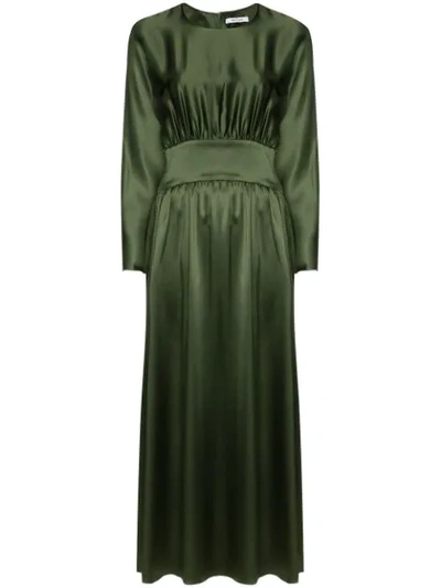 deitas silk dress DEITAS Louise knotted silk-satin maxi dress