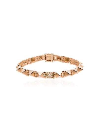 Anita Ko 14kt Rose Gold And Diamond Spike Bracelet