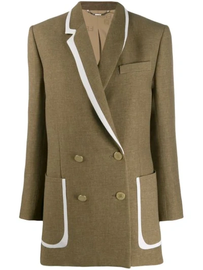 Fendi Straight-cut Coat In Brown