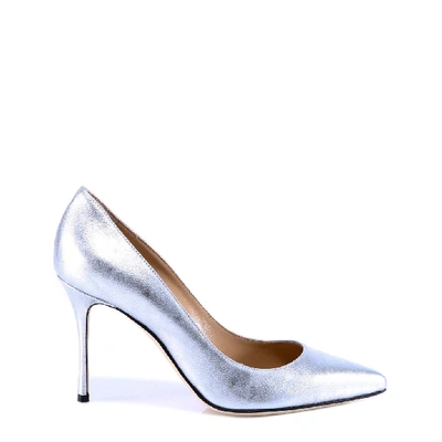 Sergio Rossi Pointed Toe Pumps In Silver