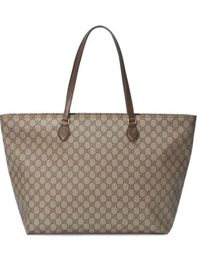 Gucci Gg Monogram Tote Bag In Neutrals