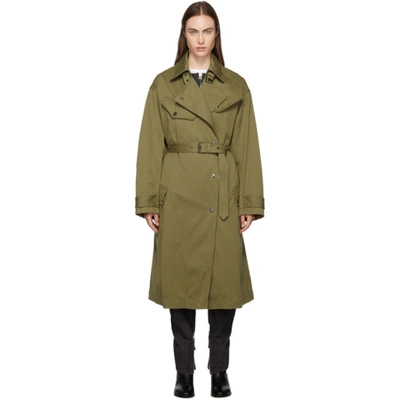 Isabel Marant Étoile Isabel Marant Etoile Khaki Gabao Trench Coat In Brown