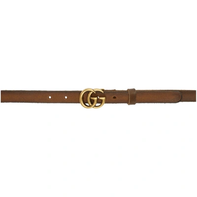 Gucci Brown Gg Belt In 2535 Brown