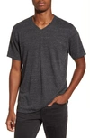 Threads 4 Thought Slim Fit V-neck T-shirt In Heather Black