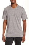 Threads 4 Thought Slim Fit V-neck T-shirt In Heather Grey
