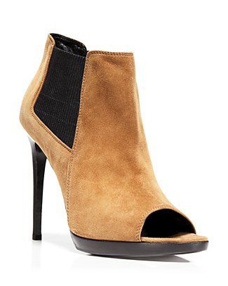 burberry peep toe booties