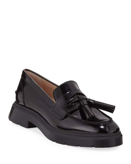 stuart weitzman black loafers