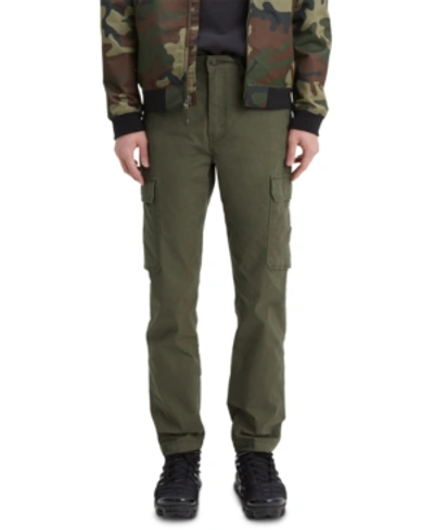 Levi's Men's 502 Aviator Tapered Cargo Pants In Olive Night