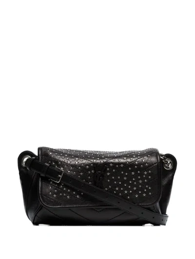 Saint Laurent Niki Studded Crossbody Bag In Black