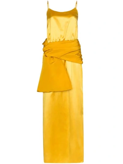 Rosie Assoulin Langes Camisole-kleid In Yellow