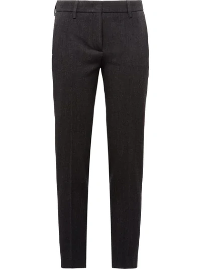 Prada Slim Trousers In Grey