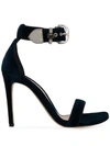 Alexander Mcqueen Buckled Open Toe Sandals In Blue