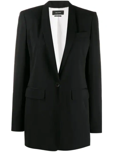 Isabel Marant Single Button Blazer In Black