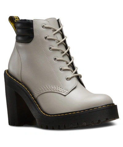 Dr. Martens Persephone Leather Wedge Boot' In Grey | ModeSens