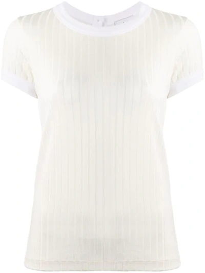 Each X Other Silky Ribbed T-shirt In White