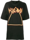 Dsquared2 Logo Print Oversized T-shirt In Black