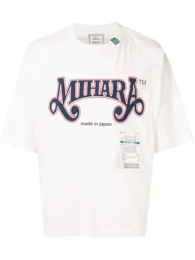 Miharayasuhiro T-shirt Mit Logo-print In White