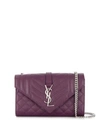 Saint Laurent Cassandre Shoulder Bag In 5206 Purple
