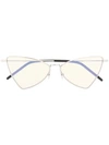 Saint Laurent New Wave Sl 303 Jerry Sunglasses In Silver