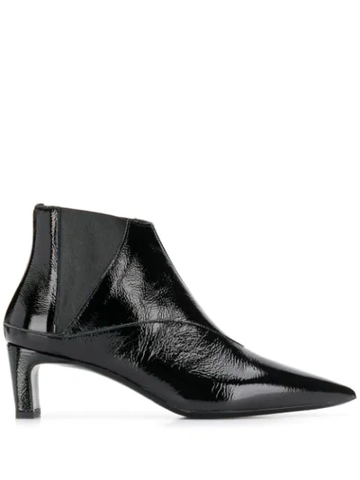 Mcq By Alexander Mcqueen Patent Ankle Boots In Black