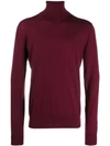 Dolce & Gabbana Roll Neck Sweater In Red