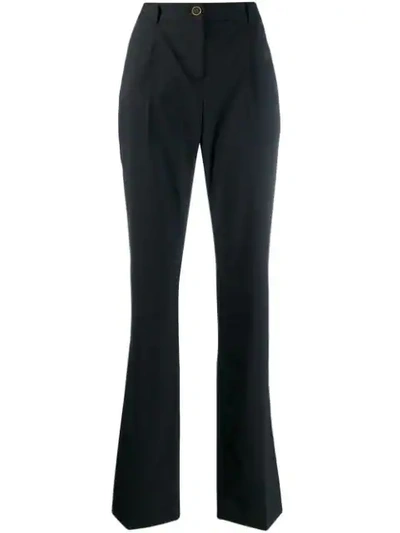 Dolce & Gabbana Straight Pleated Trousers In Black