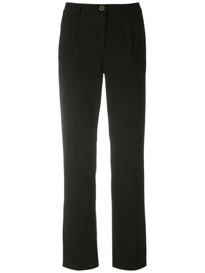 Dolce & Gabbana Tailored Straight Leg Trousers In Black