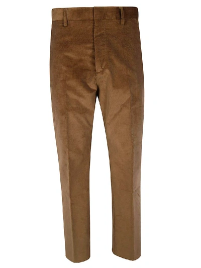 Dsquared2 Cropped Trousers In Brown