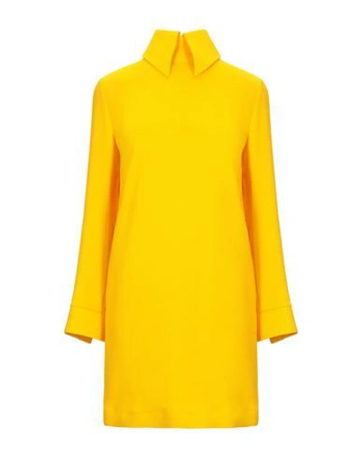 Erika Cavallini Rear Zip Dress In Yellow