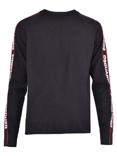 Dsquared2 Branded Sweater In Black