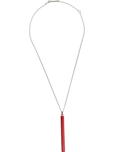 Ambush Cigarette Case Necklace In Red