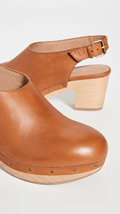 Madewell The Marlo Slingback Clogs In English Saddle