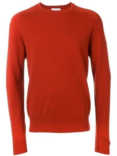 Ami Alexandre Mattiussi Crewneck Sweater In Orange