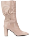 Albano Elasticated Panel Boots In Neutrals