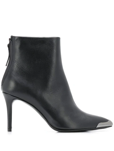 Albano Stiefel Mit Metallic-kappe In Black