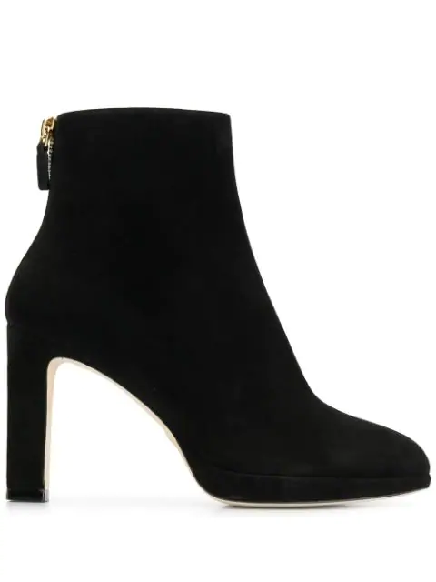 stuart weitzman delphine platform suede ankle boots