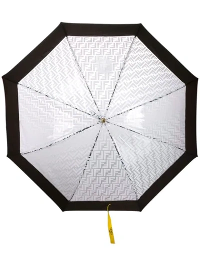 Fendi Ff Motif Umbrella In Brown