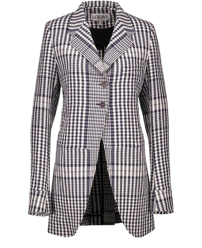 Loewe Square Motif Jacket In Black White