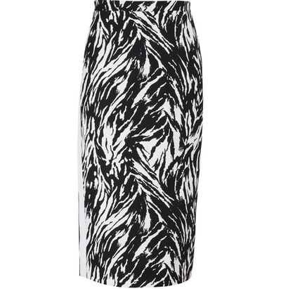 N°21 Printed Midi-skirt In Black/white Print