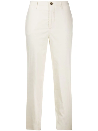 Berwich Chicca Cropped Trousers In White