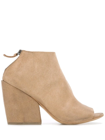 Marsèll Open-toe Ankle Boots In Neutrals