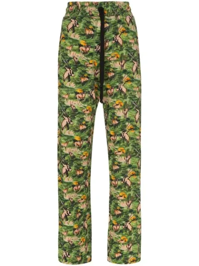 Chufy Jogginghose Mit Animal-print In Green