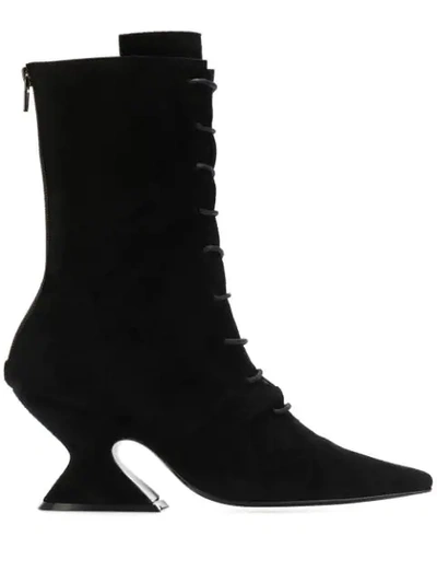 Dorateymur Sculpted Heel Ankle Boots In Black