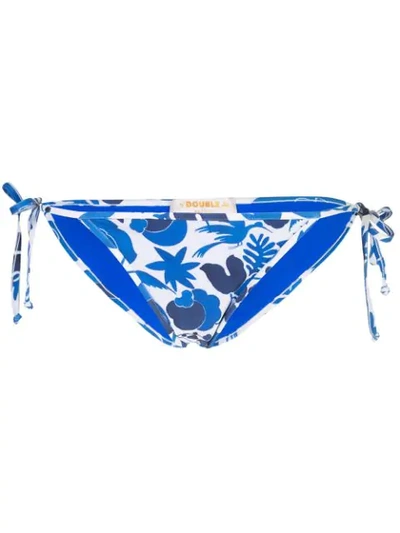 La Doublej Triangle Bikini Bottoms In Blue