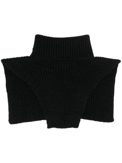 Alexandra Golovanoff Overhead Turtleneck Scarf In Black