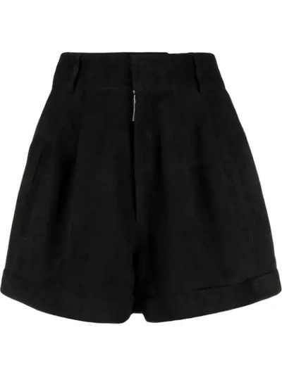 Manokhi High Waisted Shorts In Black