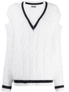 Balmain Oversized Cricket Jumper In White